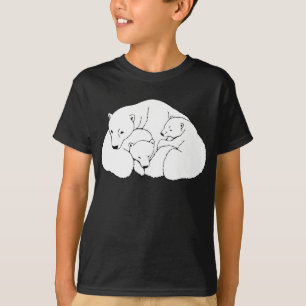 Polar Bear Art T-shirt Kid's Organic Bear Shirt