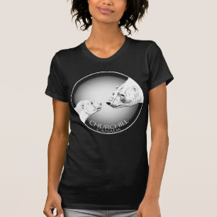 Polar Bear Art T-shirt Top Women's Churchill Shirt
