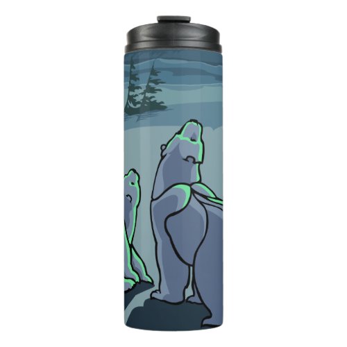 Polar Bear Art Tumbler Mug Bear Drinkware  Gifts