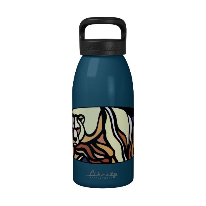 Polar Bear Art Water Bottle Native Bear Art Gifts