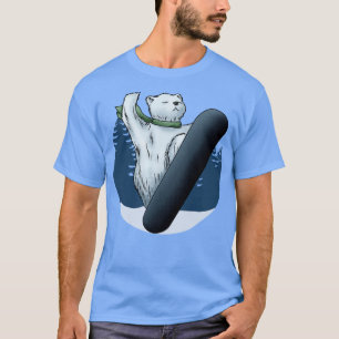 Polar bear as Snowboarder with Snowboard 2 T-Shirt