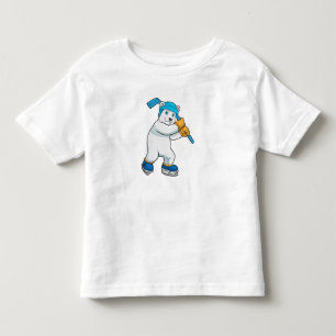 Polar bear at Ice hockey with Stick Toddler T-shirt