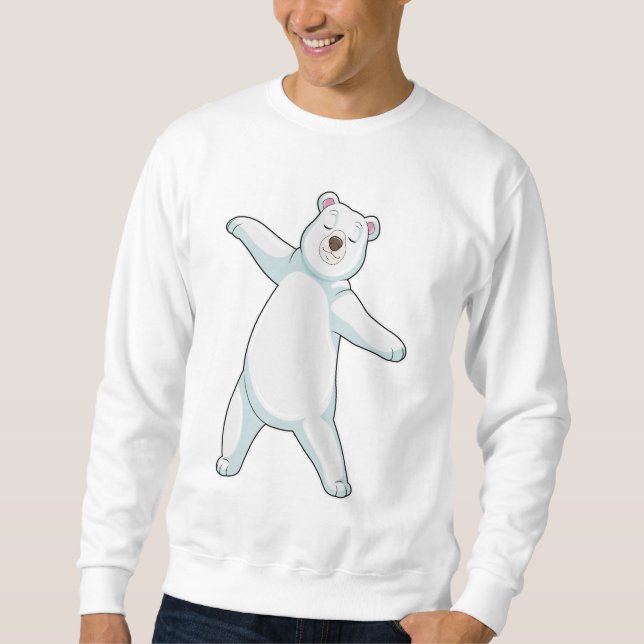 Polar bear at Yoga Fitness in Standing Sweatshirt (Front)