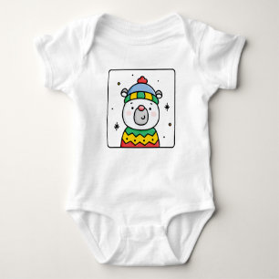 Polar bear baby bodysuit