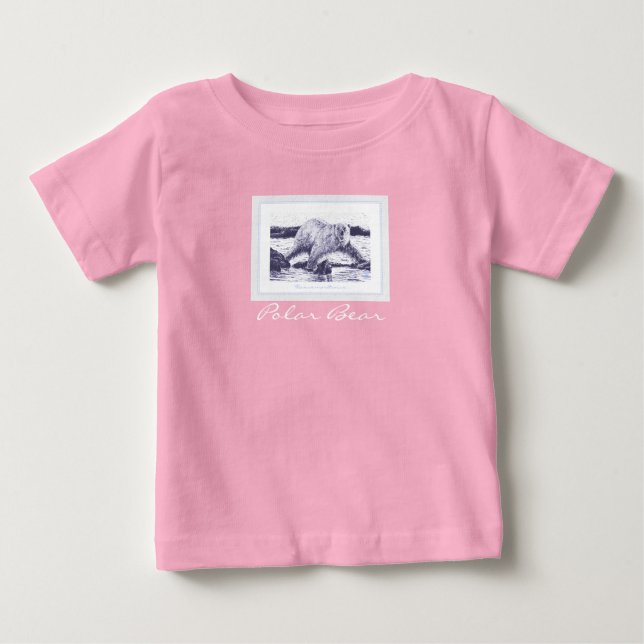 Polar Bear Baby Fine Jersey T-Shirt (Front)