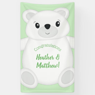 Polar Bear Baby Shower Banner