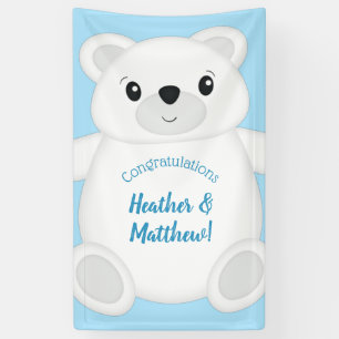 Polar Bear Baby Shower Banner