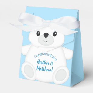 Polar Bear Baby Shower Favor Boxes