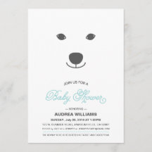 Polar Bear Baby Shower Invitation
