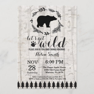 Polar Bear Baby Shower Invitation