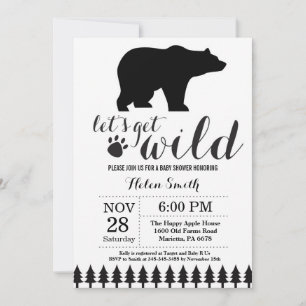 Polar Bear Baby Shower Invitation