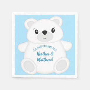 Polar Bear Baby Shower Napkins