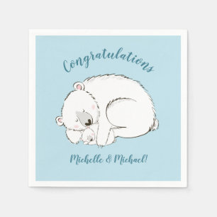 Polar Bear Baby Shower Napkins