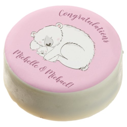 Polar Bear Baby Shower Pink Girl Chocolate Covered Oreo Polar Bear Baby Shower Pink Girl Chocolate Covered Oreo