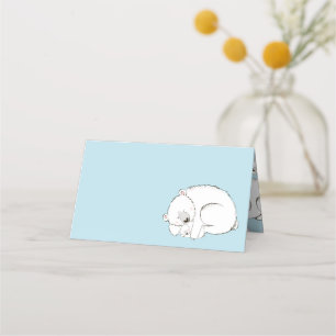 Polar Bear Baby Shower Place Card