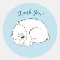 Baby Polar Bear Stickers, Zazzle