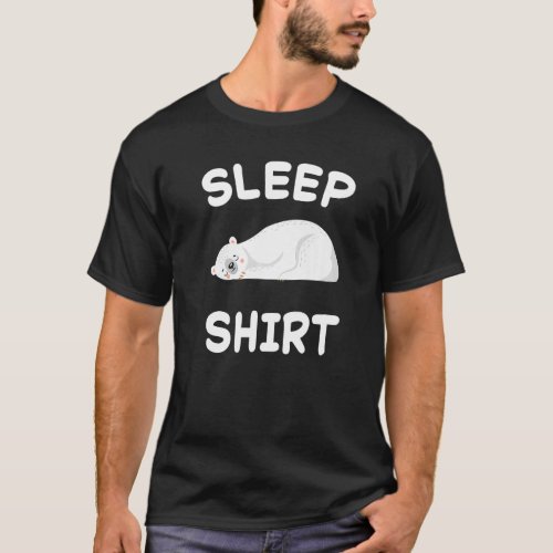 Polar Bear Bears Nap Sleeping Pajama Nightgown  T_Shirt