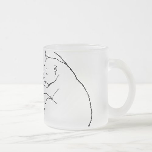 Polar Bear Beer Mug Glass Mother  Cubs Bear Mug