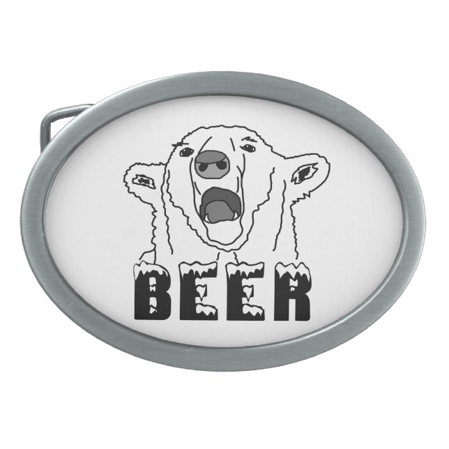 Polar Bear Belt Buckle (Front)