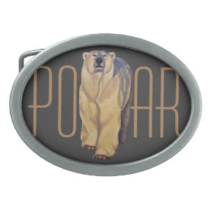 Polar Bear Belt Buckle Arctic Bear Art Buckles