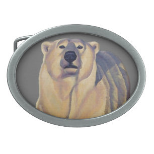 Polar Bear Belt Buckle Arctic Bear Art Buckles