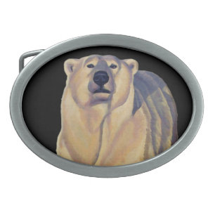 Polar Bear Belt Buckle Arctic Bear Art Buckles