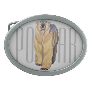 Polar Bear Belt Buckle Arctic Bear Art Buckles