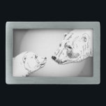 Polar Bear Belt Buckle Arctic Bear Art Buckles<br><div class="desc">Polar Bear Belt Buckle Wild Animals Art Buckles Spirit Animals Baby Bear Belt Buckles Mother & Cub Polar Bear Gifts for Men Women, Boys & Girls Arctic Wildlife Belt Buckles Click "Customize" to Add Text, Choose Font, Custom Colours Polar Bear Accessories, Keepsakes Family Polar Bear Gifts Polar Bear Art Belt...</div>