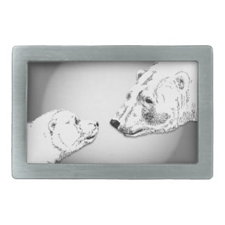 Polar Bear Belt Buckle Arctic Bear Art Buckles