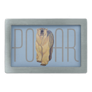Polar Bear Belt Buckle Arctic Bear Art Buckles