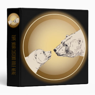 Polar Bear Binder Bear Art Photo Album Custom