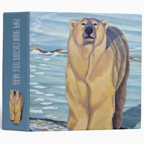 Polar Bear Binder Bear Art Photo Album Custom