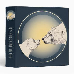 Polar Bear Binder Bear Art Photo Album Custom