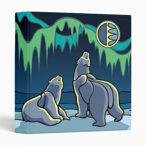 Polar Bear Binder Custom Cute Bear Art Photo Album