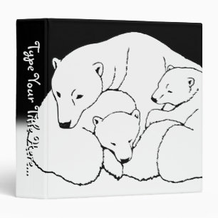 Polar Bear Binder Cute Bear Art School Supplies
