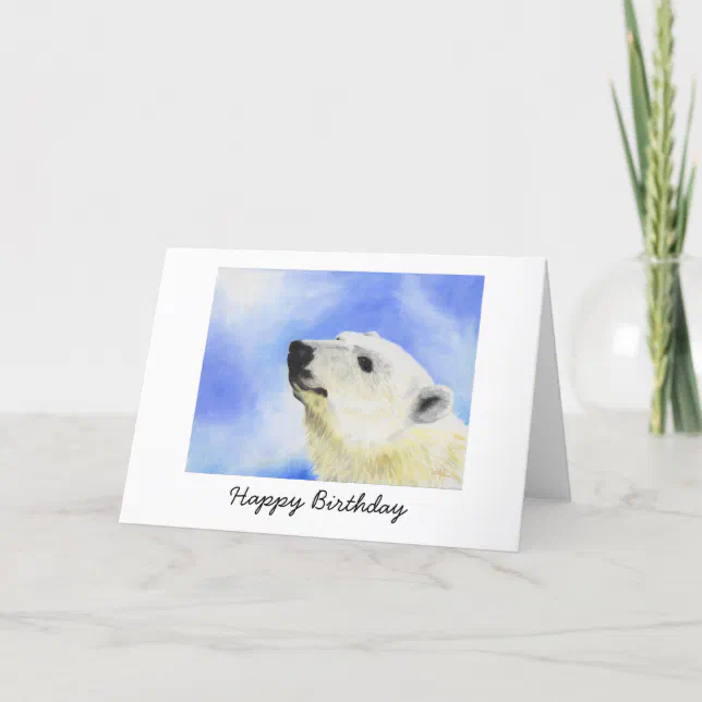 Polar Bear Birthday Card | Zazzle