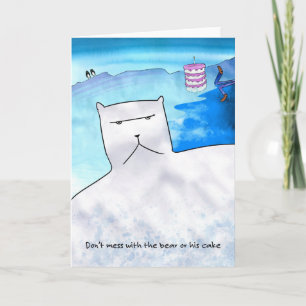 Polar Bear Birthday Card