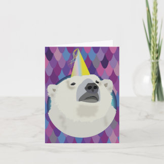 Polar Bear Birthday Card