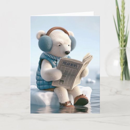 Polar Bear Birthday Humor Card