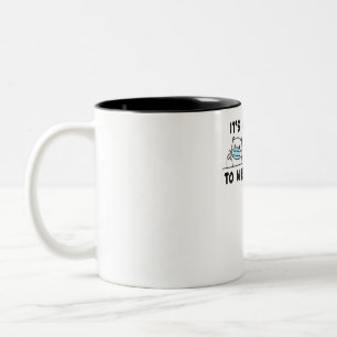 Polar Bear Black Bear Wearing Face Mask Cute Funny Two-Tone Coffee Mug
