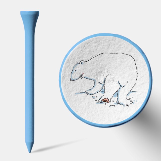 Polar Bear blue golf tee top (Combo)