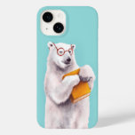 Polar Bear Book Lover Nerdy Case-mate Iphone 14 Case at Zazzle