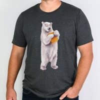Polar Bear Book Lover Nerdy T-Shirt