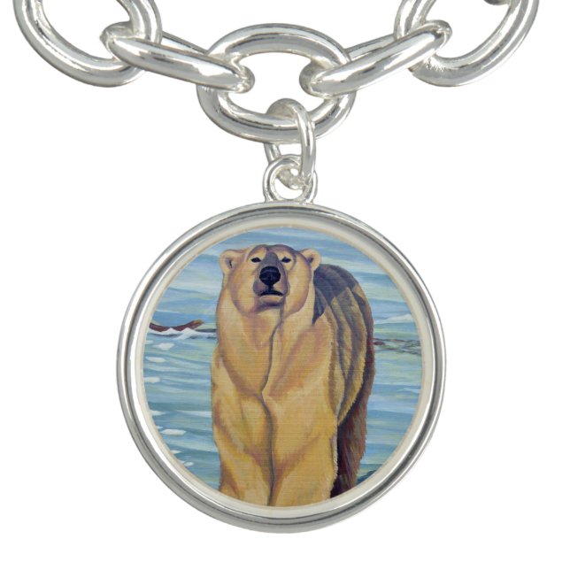 Polar Bear Bracelet Wildlife Art Bear Jewelry (Design)