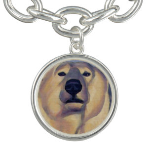 Polar Bear Bracelet Wildlife Art Bear Jewelry