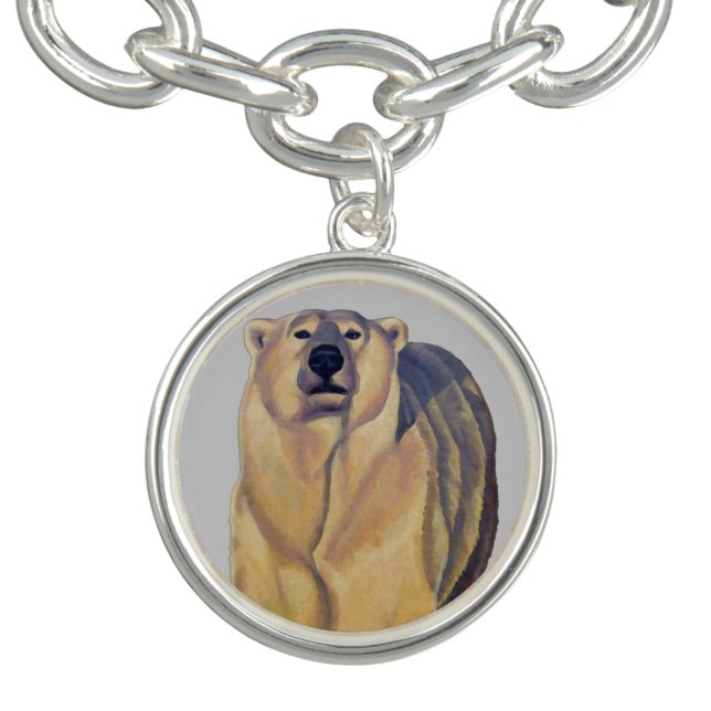 Polar Bear Bracelet Wildlife Art Bear Jewelry (Design)