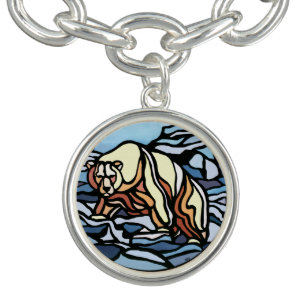 Polar Bear Bracelet Wildlife Art Bear Jewelry
