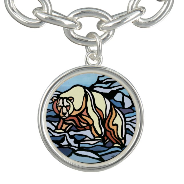 Polar Bear Bracelet Wildlife Art Bear Jewelry (Design)