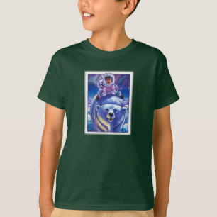 Polar Bear Bus Art T-Shirt