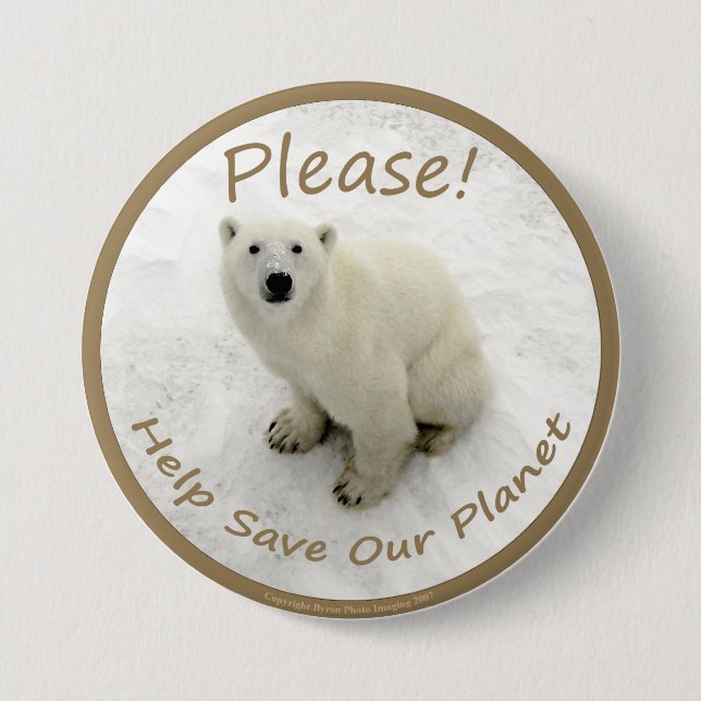 Polar Bear Button (Front)